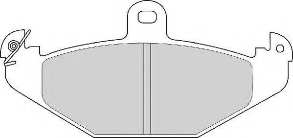 NECTO FD6485N Комплект тормозных колодок, дисковый тормоз