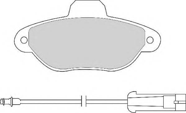 NECTO FD6504N Комплект тормозных колодок, дисковый тормоз