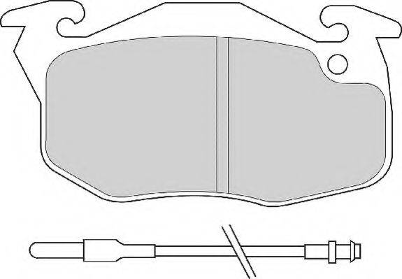 NECTO FD6371N Комплект тормозных колодок, дисковый тормоз