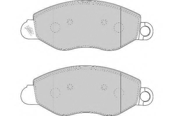 NECTO FD6901N Комплект тормозных колодок, дисковый тормоз