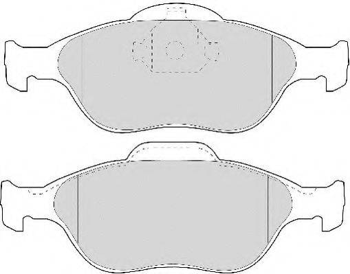 NECTO FD6909N Комплект тормозных колодок, дисковый тормоз