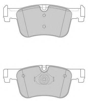 NECTO FD7598A Комплект тормозных колодок, дисковый тормоз