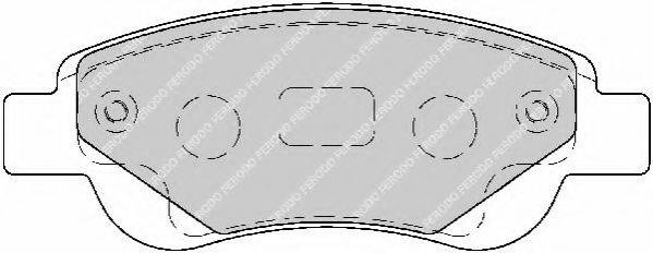 NECTO FD7189A Комплект тормозных колодок, дисковый тормоз