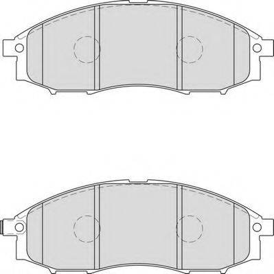 NECTO FD7155A Комплект тормозных колодок, дисковый тормоз