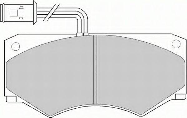 NECTO FD6231V Комплект тормозных колодок, дисковый тормоз