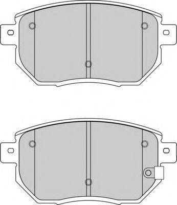 NECTO FD7184A Комплект тормозных колодок, дисковый тормоз