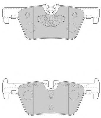 NECTO FD7619A Комплект тормозных колодок, дисковый тормоз