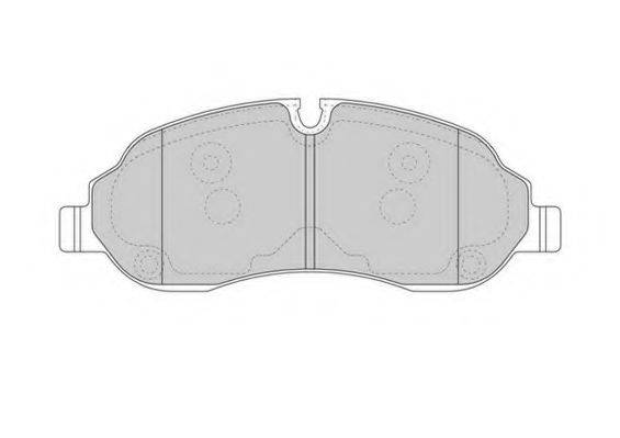 NECTO FD7624V Комплект тормозных колодок, дисковый тормоз