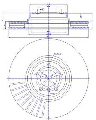 CAR 1421068 Тормозной диск