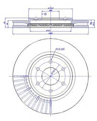 CAR 1421322 Тормозной диск