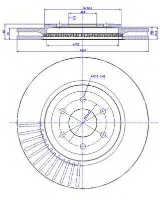 CAR 1421323 Тормозной диск