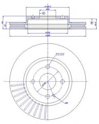 CAR 1421377 Тормозной диск