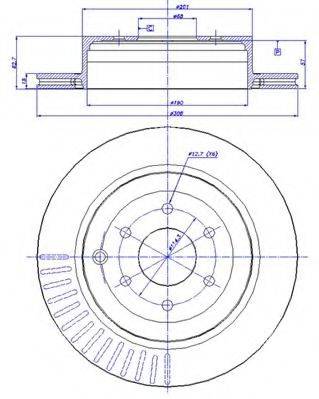 CAR 1421546 Тормозной диск