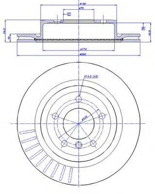 CAR 1421616 Тормозной диск