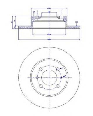 CAR 142162 Тормозной диск