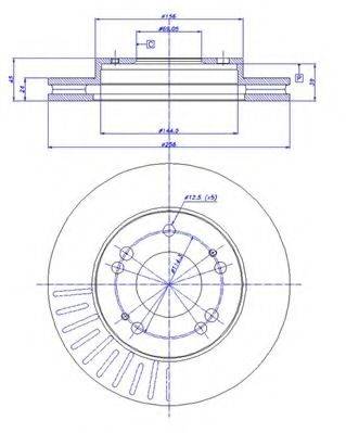 CAR 142835 Тормозной диск