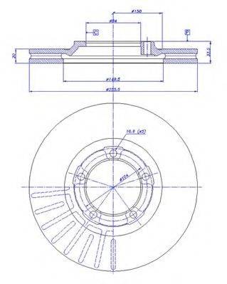CAR 142842 Тормозной диск
