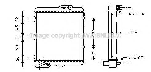 AVA QUALITY COOLING AI2002 Радиатор, охлаждение двигателя
