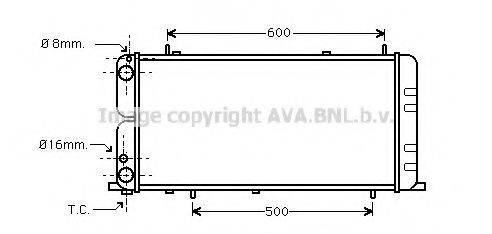 AVA QUALITY COOLING AI2051 Радиатор, охлаждение двигателя