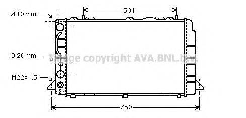 AVA QUALITY COOLING AI2059 Радиатор, охлаждение двигателя