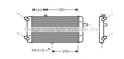 AVA QUALITY COOLING AI2064 Радиатор, охлаждение двигателя