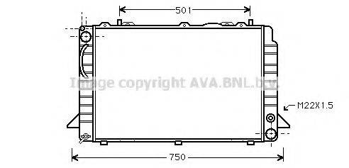 AVA QUALITY COOLING AI2085 Радиатор, охлаждение двигателя