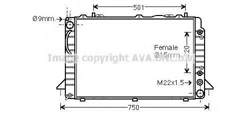 AVA QUALITY COOLING AI2088 Радиатор, охлаждение двигателя