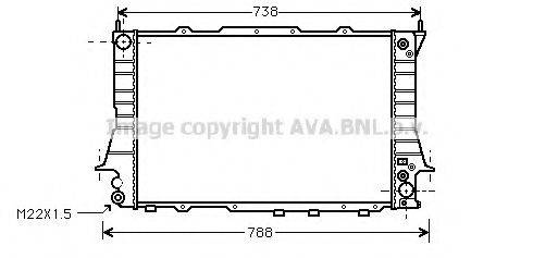 AVA QUALITY COOLING AI2101 Радиатор, охлаждение двигателя