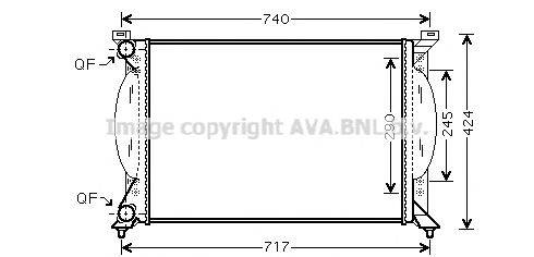 AVA QUALITY COOLING AI2201 Радиатор, охлаждение двигателя