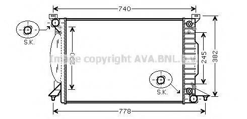 AVA QUALITY COOLING AI2207 Радиатор, охлаждение двигателя