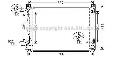 AVA QUALITY COOLING AI2231 Радиатор, охлаждение двигателя