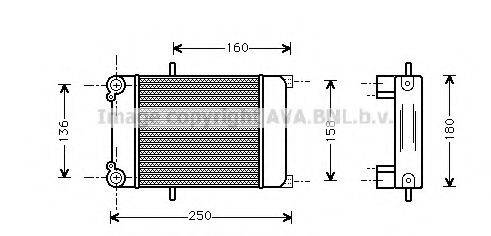 AVA QUALITY COOLING AI3132 масляный радиатор, двигательное масло