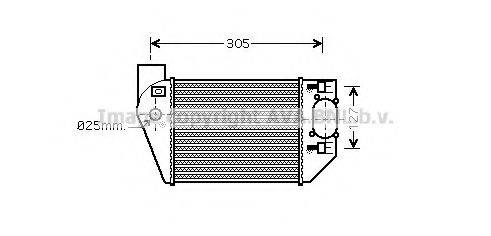 AVA QUALITY COOLING AI4249 Интеркулер