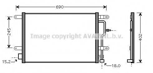 AVA QUALITY COOLING AI5199 Конденсатор, кондиционер