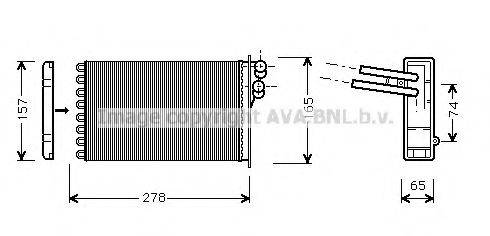 AVA QUALITY COOLING AI6156 Теплообменник, отопление салона