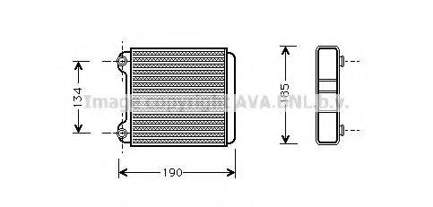 AVA QUALITY COOLING AI6183 Теплообменник, отопление салона