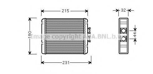 AVA QUALITY COOLING AI6198 Теплообменник, отопление салона