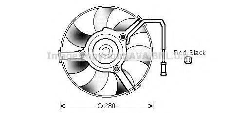 AVA QUALITY COOLING AI7504 Вентилятор, охлаждение двигателя