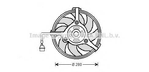 AVA QUALITY COOLING AI7510 Вентилятор, охлаждение двигателя