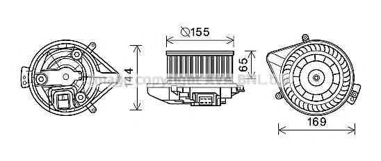 AVA QUALITY COOLING AI8371 Электродвигатель, вентиляция салона