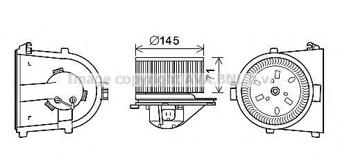 AVA QUALITY COOLING AI8376 Электродвигатель, вентиляция салона