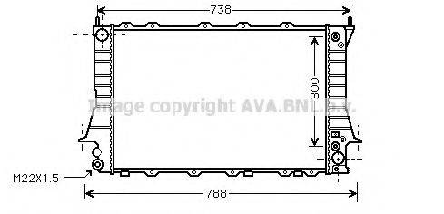 AVA QUALITY COOLING AIA2084 Радиатор, охлаждение двигателя