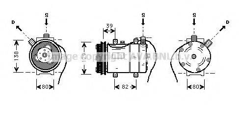 AVA QUALITY COOLING AIK009 Компрессор, кондиционер