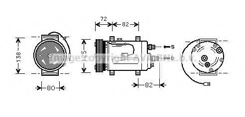 AVA QUALITY COOLING AIK178 Компрессор, кондиционер