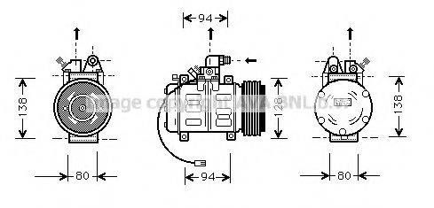 AVA QUALITY COOLING AIK182 Компрессор, кондиционер