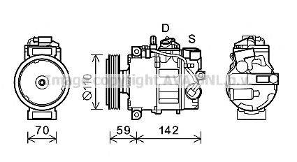 AVA QUALITY COOLING AIK380 Компрессор, кондиционер