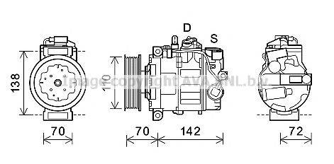 AVA QUALITY COOLING AIK381 Компрессор, кондиционер