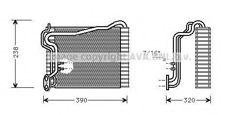 AVA QUALITY COOLING AIV145 Испаритель, кондиционер