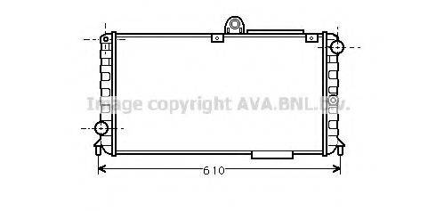 AVA QUALITY COOLING AL2005 Радиатор, охлаждение двигателя