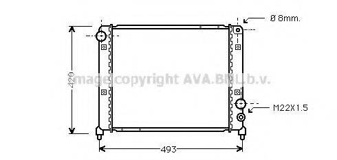AVA QUALITY COOLING AL2026 Радиатор, охлаждение двигателя